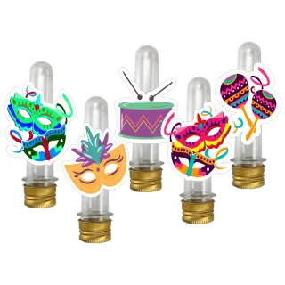 Decoração Carnaval Kit Festa Pronta - 78 itens - Único