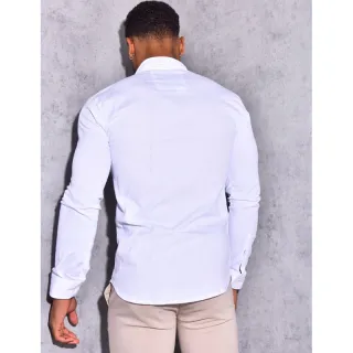 Camisa Masculina Slim Fit Social Preta - Esporte Fino - Preta