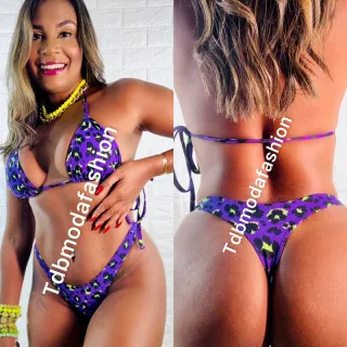 Conjunto fio dental biquíni Anita Luiza - blogueira - Fio dental vermelho