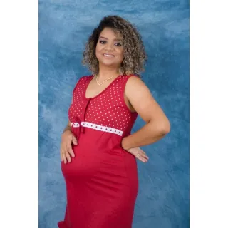 Amamentação camisolas gestantes pós parto abertura - Bege