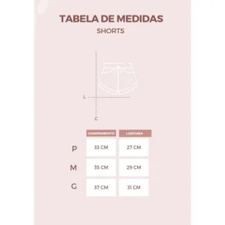 Shorts Academia Malha Canelada Ponteira 2023 Curto - CORES VARIADAS