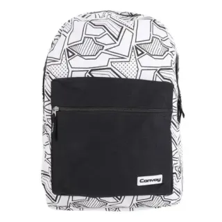 Envio Já! Mochila Universitária Casual Impermeável - Estampas Diversas - Flores Azul Claro