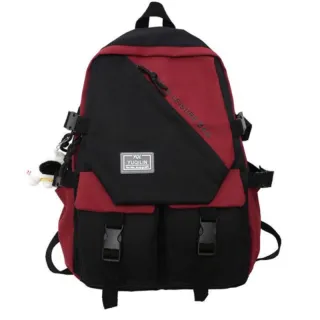 Mochila impermeável unissex grande Jx1436 para escola em nylon - Azul