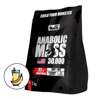 Snake Dragon Hipercalórico Anabolic Mass 30000 - 3 kg - CHOCOLATE AO LEITE