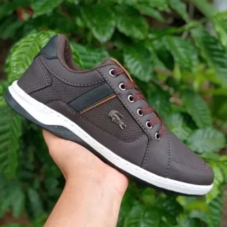 Envio Imediato Tênis Sapatênis Confortável Masculino Social Casual - R1 café
