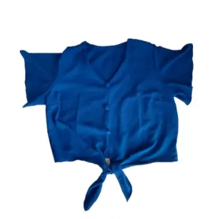 Plus Size Blusa Feminina Amarrar - Preta