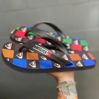 Colorido Quiksilver Sandália Chinelo Adulto e Infantil - 41/42