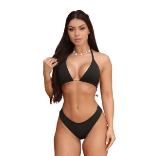 Biquini Neon Barbie Rosa - Fio Dental Cortininha Asa Delta - VERMELHO s/ bojo