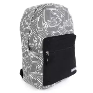 Envio Já! Mochila Universitária Casual Impermeável - Estampas Diversas - Flores Azul Claro