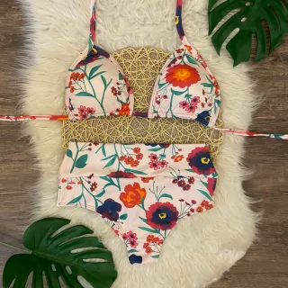 Plus Size GG Biquini Cortininha semi fio (46 ao 50) - Estampa 2