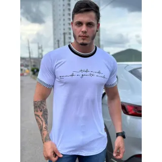 Camiseta masculina Longline, camisa oversized para homem - Rosa