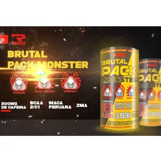 30 Packs Monster Brutal - Red Series - Único