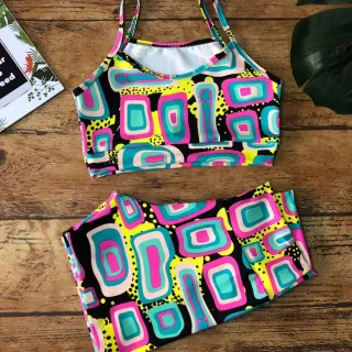 Moda fitness: conjunto top e short curto ou pedal - Est.13