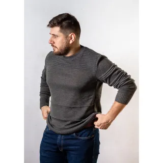 Suéter Nervura Masculino MD2023 - Vermelho