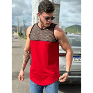 Regata Masculina Longline, Camiseta Regata Masculina