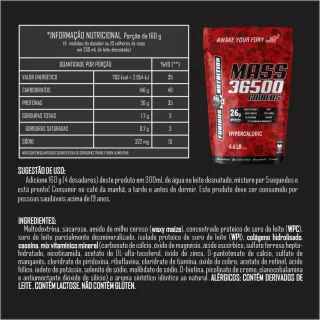 Gainers 3kg + Creatina Snake Dragon 300g - Kit Hipercalórico Mass 36500 - Chocolate Belga