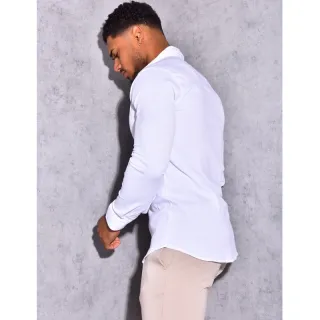 Camisa Masculina Slim Fit Social Preta - Esporte Fino - Preta