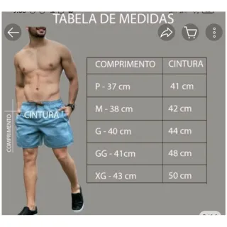 Moda praia: kit 3 Shorts Mauricinho - 3 shorts