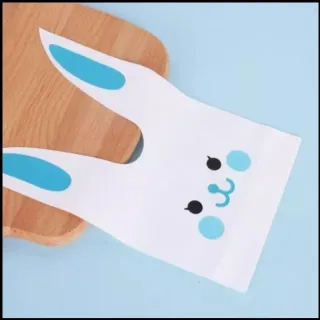 10 unidades de Saquinhos de Coelho para páscoa - Coelho Rosa