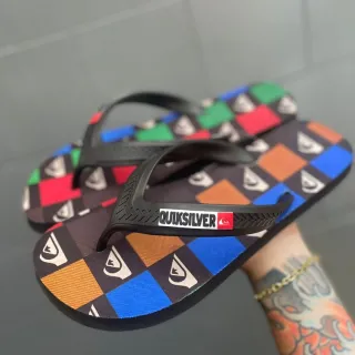 Colorido Quiksilver Sandália Chinelo Adulto e Infantil - 41/42