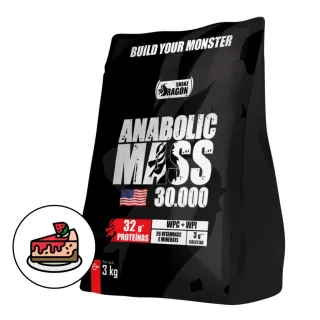 Snake Dragon Hipercalórico Anabolic Mass 30000 - 3 kg - CHOCOLATE AO LEITE