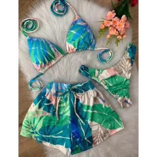 Shorts e biquíni: kit perfeito para arrasar! - Preto