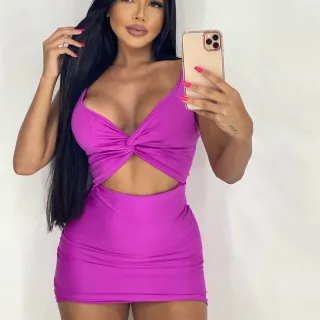 Tubinho Curto Feminino com Nó - Compre na Raryel - Rosa