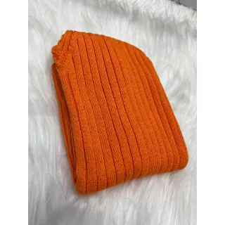 Moda feminina tricot fashion, regata canelado verão tricô - Laranja neon