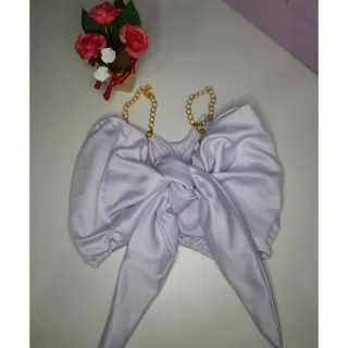 Blusa Cropped com corrente - Promoção diversas cores - Rose cetim1