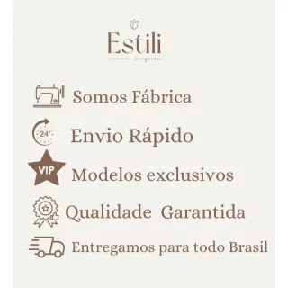 Estili Conjunto Feminino Sutiã Calcinha Com Bojo Neon - Branco