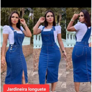 Jeans jardineira: estilo e conforto em uma peça versátil - Jeans azul