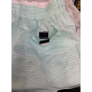 Bermuda Moda Praia Masculina Listrado Tactel Polo Ralph Lauren - Verde