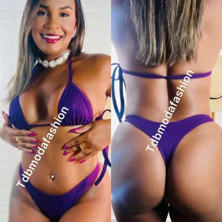 Conjunto fio dental biquíni Anita Luiza - blogueira - Fio dental vermelho