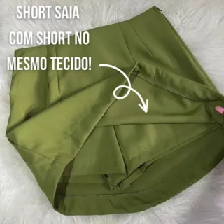 Saia Zara feminina de alfaiataria com zíper, cintura alta e várias cores - Nude