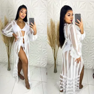 Laura Tule Beach Cover Up - Rose