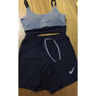 Academia Conjunto Fitness Feminino Top Alcinha - Preto/Azul