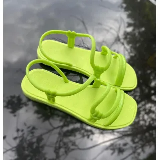 Rasteirinha Solar Feminina Confortável Leve Macia - Papete Sandália - VERDE ÁGUA SL