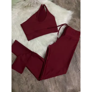 Calça Legging e Top de Um Ombro - Conjunto Fitness - Zebra