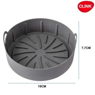 Forma Redonda de Silicone para Fritadeira Elétrica - Cesto com Alça - CESTO