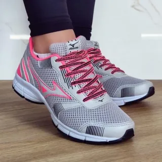 Oferta Lançamento: Tênis Feminino JetMizu Academia Caminhada - CINZA PINK