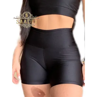 Short Poliamida Brilho Gloss Fitness Academia Alta Qualidade - Flor de violeta