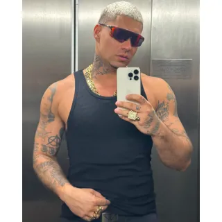 HIP HOP Regata Masculina Canelada estilo Americana - Branco