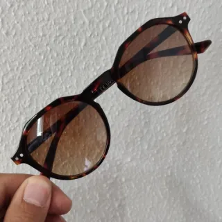 Proteção UV400 óculos de sol feminino e masculino redondo - C3