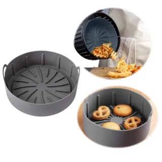 Forma Redonda de Silicone para Fritadeira Elétrica - Cesto com Alça - CESTO