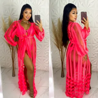 Laura Tule Beach Cover Up - Rose