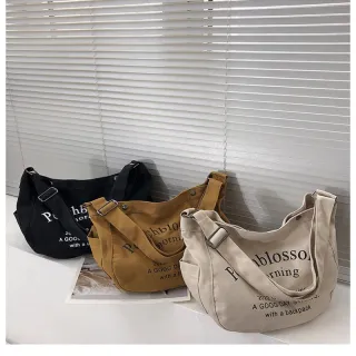 Regular bolsa feminina ombro lona [1005]