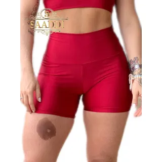 Short Poliamida Brilho Gloss Fitness Academia Alta Qualidade - Flor de violeta