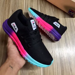 Envio Imediato - Tênis Esportivo Feminino F1 para Treino e Caminhada - Tie/dye