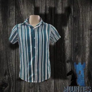 Listrada camisa de botão - Compre online na Raryel - Preto