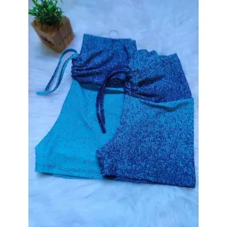 Fitness GG frontal alta cintura corda shortinho - ONÇA TRADICIONAL